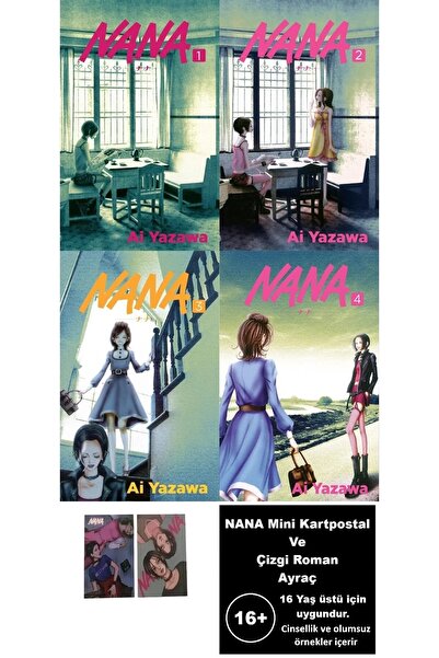Marmara Çizgi Yayınları Nana 1-2-3-4. Ciltler Manga Seti (4 Kitap) | Nana Min...