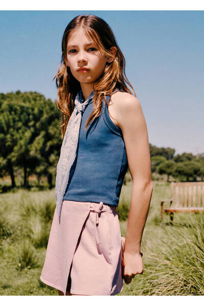 MANGO Kids Pamuklu etek şort