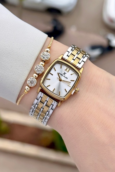 Daniel Klein Gold Metallic Color 22 mm 2 Year Warranty Women's Wristwatch