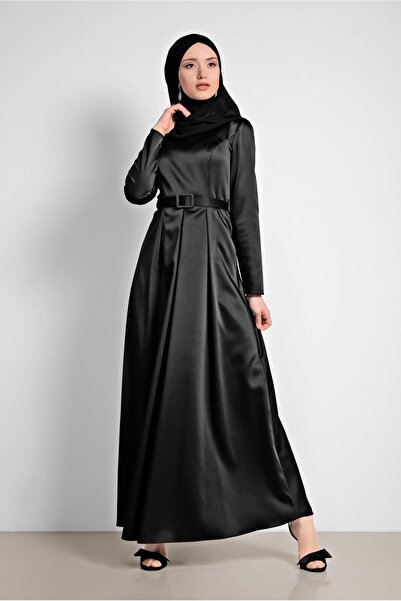 Alvina فستان ساتان بحزام 4227