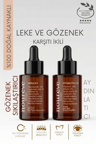 Vitabutin C10 & Nialuca Ikili Serum – Leke, Gözenek Ve Ton Eşitleyici Bakım Seti