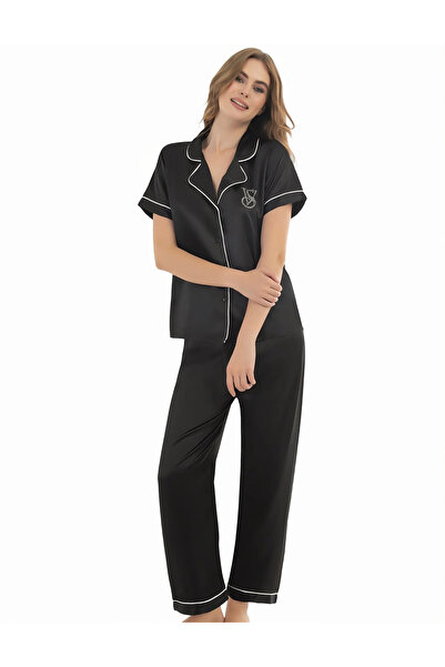 sulyra Boxed Satin Pajama Set Vicsec