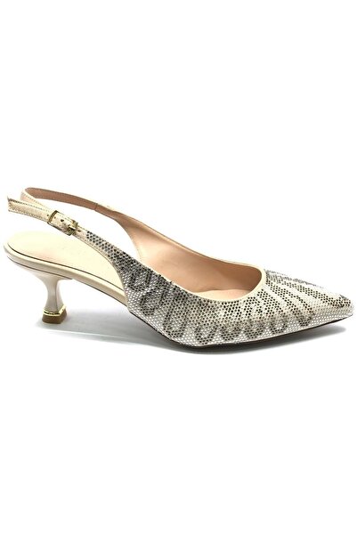 Kids Club Shoes Feles Stone Detailed Open Back Stiletto Candy Heeled Γυναικεί...