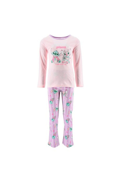 Lilo & Stitch Pijamale din bumbac cu mânecă lungă