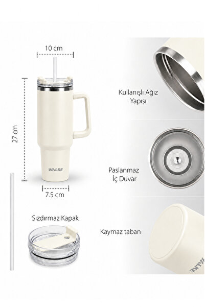 Walke Luxury Pipetli Bardak Termos 1.2 Litre