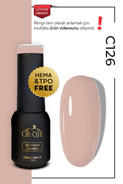 CROJE KALICI OJE Kalıcı Oje C126 - Nude (5 ML)