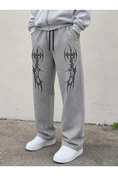 COMANCHERO Unisex Tribal Gothic Printed Baggy Cut Wide Leg Summer Tracksuit