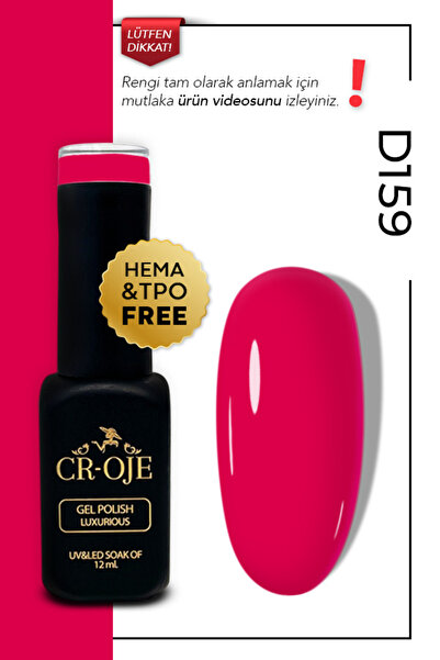 CROJE KALICI OJE Kalıcı Oje D159- Pembe (12 ML.)