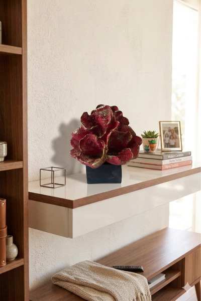 Hanlar Home Şık Dekoratif Mercan Biblo 25x25