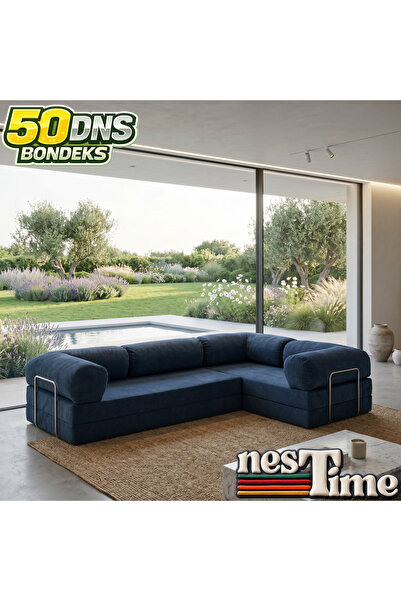 NESTİME Nestime® 300x200 cm Kapalı Köşe Modüler Sünger Koltuk Takımı
