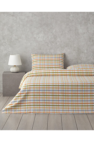 English Home Color Grid Kolay Ütülenir Çift Kişilik Nevresim Takımı 200x220 c...