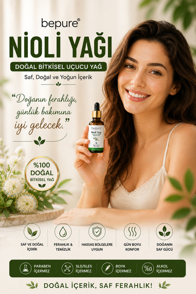 Bepure Nioli Yağı, Koku Karşıtı Doğal Bitkisel Nioli Yağı 30 ml