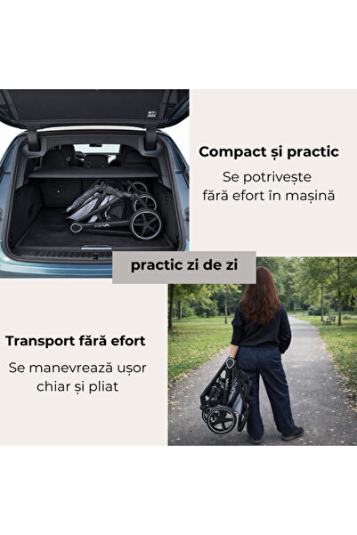 Kidizi Multifunctional 2-in-1 convertible stroller Moveo gray, includes mattr...