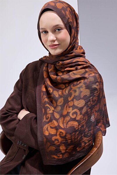 Silk Home Urban Hours Harmony Turuncu Mayda Şal 190X70