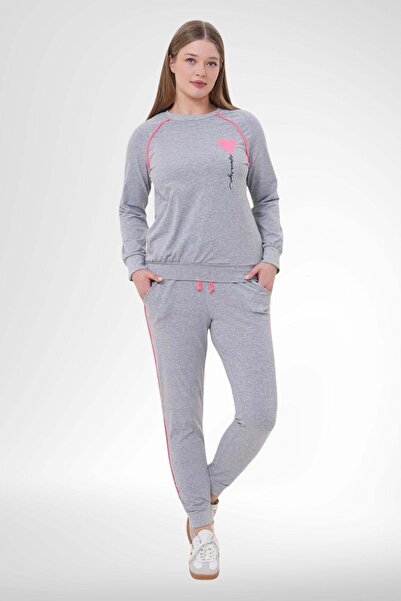 Mecit Pijama Mecit 6200 Siva sportska ženska pidžama