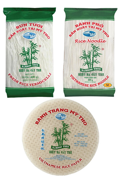 Tufoco Pirinç Ailesi (Pirinç Yufkası + Pirinç Çubukları, Pirinç Şehriyesi)