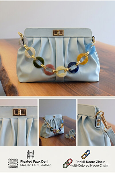 ALLURE - Geantă de damă Havana Blue 30x19x13cm Piele ecologică