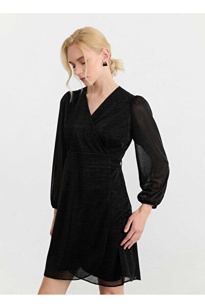Selen Siyah Kadın Elbise 26YSL7823