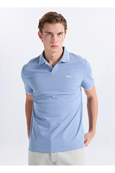 JEEP Açık Mavi Erkek Polo T-Shirt J6SM-TST7299