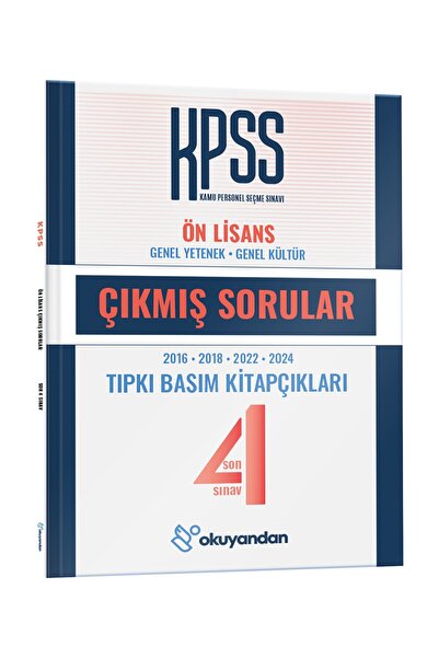 okuyandan KPSS Ön Lisans TIPKI BASIM Çıkmış Sorular Son 4 SINAV (EKO)