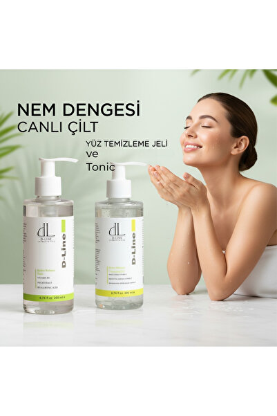 D-line Hydro-balance Tonic Ve Cleansing Gel Set - Vitamin B3 & Doğal Ekstraktlarla Zenginleştirilmiş