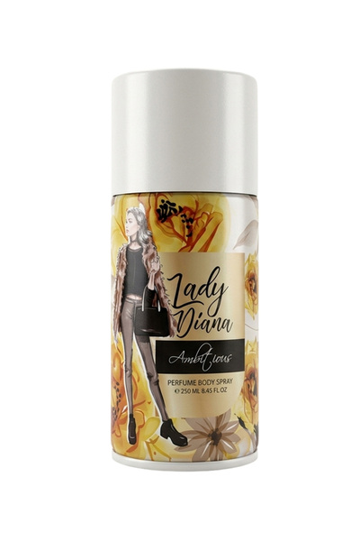 Lady Diana Ambitious Deodorant Body Spray 250ML | Long Lasting Fresh Fragranc...