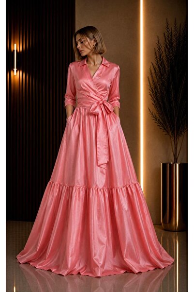 SERAVENZA COUTURE Maxi Length Skirt with Ruffles Double-Breasted Closure Clas...
