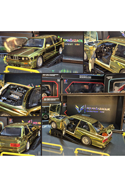 shop BMW M3 E30 MPower 1:24 ALTIN SARISI Metal Model Araba