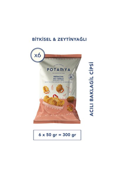 POTAMYA Sriracha Legume Chips with Olive Oil X6