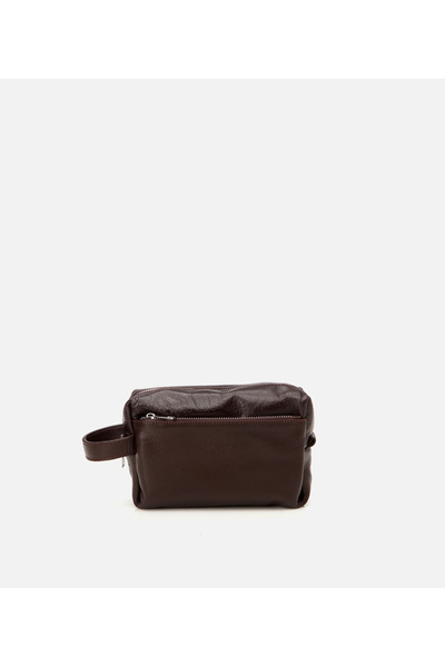 Hotiç Men's Leather Brown Handbag