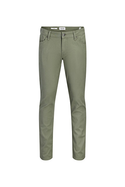 Jack & Jones Düşük Bel Slim Fit Yeşil Erkek Denim Pantolon 12288477 JPSTGLENN...