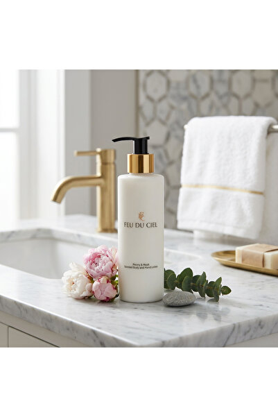 Feu du Ciel Peony & Musk Scented Body and Hand Lotion