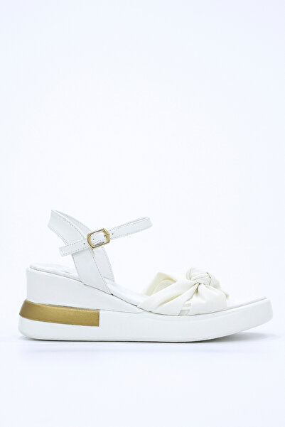 kajal ayakkabı Bln 2010 Knot Detailed Sandals