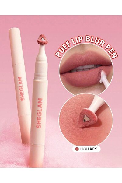 SHEGLAM Marshmallow Puff Lip Blur Pen -HIGH KEY (Mat Bitişli Yumuşak Dokulu D...