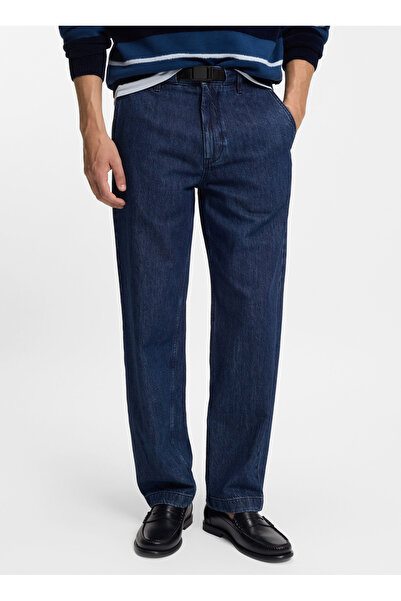 BOSS Lacivert Erkek Tapered Fit Denim Pantolon Chino_Straight BO_50555850