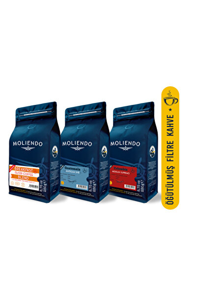 Moliendo Finest Coffee مجموعة القهوة المفلترة الشهيرة (قهوة مفلترة مقاس 3*250...