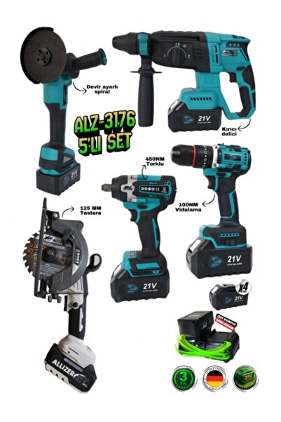 ALLİZER GERMAN ALZ-3176 ALLİZER 5’li Set 125MM DAİRE TESTERE