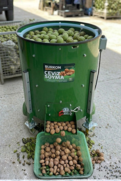 BURKON MAKINE Burkon 190 Litre Rendeli Sabit Devirli Ceviz Soyma Makinesi