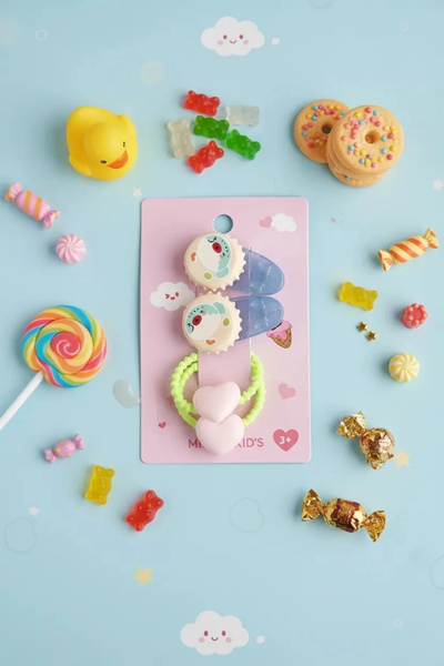 Miniso Licensed Fun Series Fruit Figured Hair Clip Set of 4 – Colorful and Du...