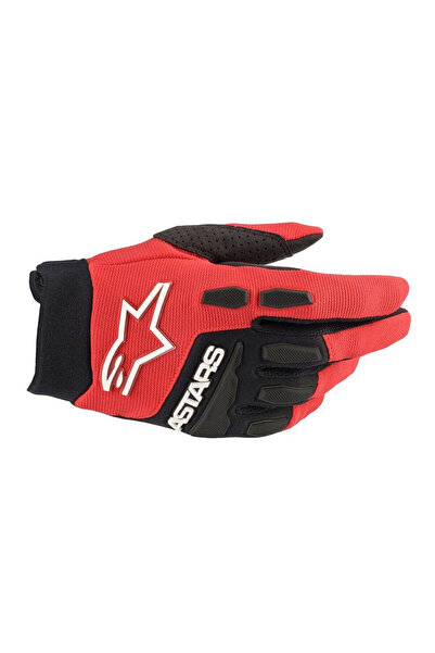Alpinestars Full Bore Korumalı Kros Motosiklet Eldiveni Kırmızı Siyah