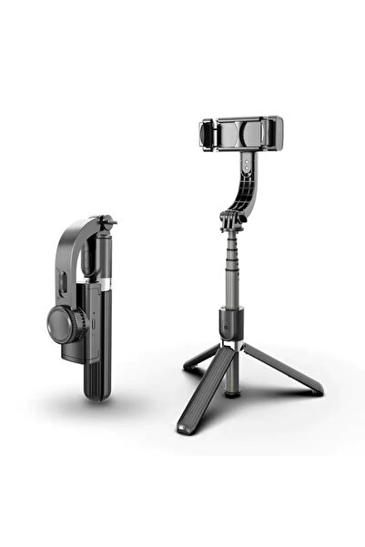 Techsuit Stick selfie cu trepied și telecomandă, 86 cm - (L08) - Negru