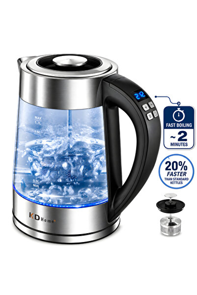 Kdhome Fierbator Electric SteamMate, Infuzor Ceai, Capacitate 1.7L, Putere Ma...
