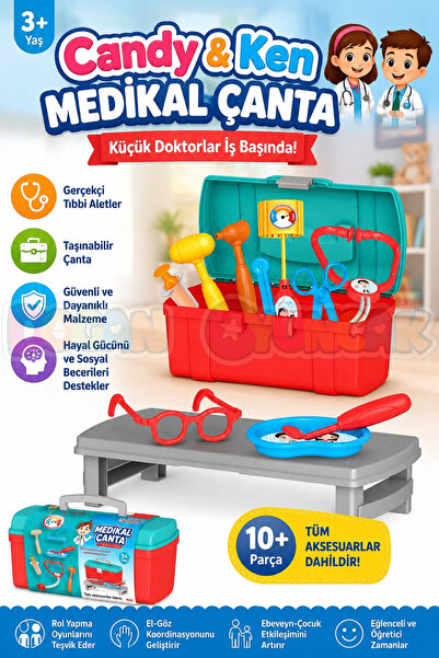 Doğan Oyuncak Dünyası Candy & Ken Medikal Çanta - Doktor Çantası - Doktor Set...