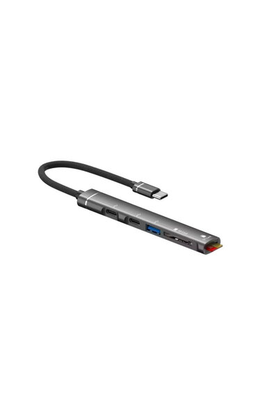 EkoAlışverişDünyam ZR562 Type-C 5 İn 1 Usb Hub Card Reader
