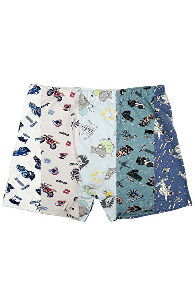 TEKKAPLAN 6-Piece Color Assorted Patterned Boys' Boxers