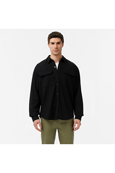 Lacoste Erkek Regular Fit Siyah Gömlek