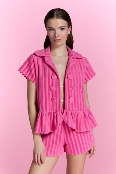 Nur Karaata Miami Muse Pink Short Set