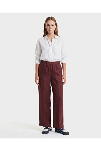 Gant Kadın Kahverengi Relaxed Fit Pantolon