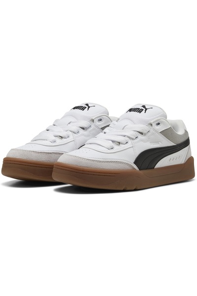 Puma Park Lifestyle SK8 400497 Unisex Spor Ayakkabı BEYAZ-SİYAH