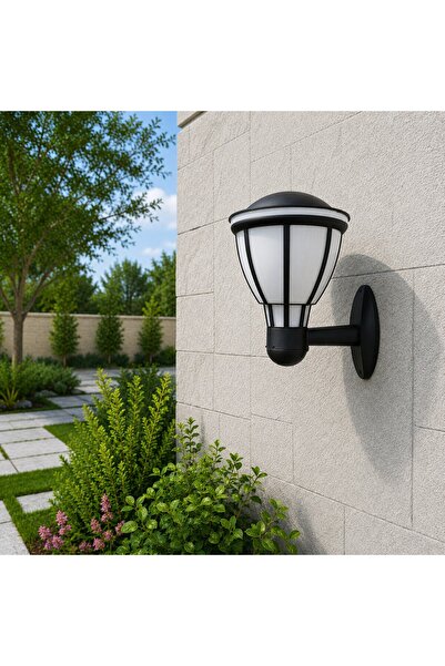 Zita Cup Sconce Black Ip54 32 cm